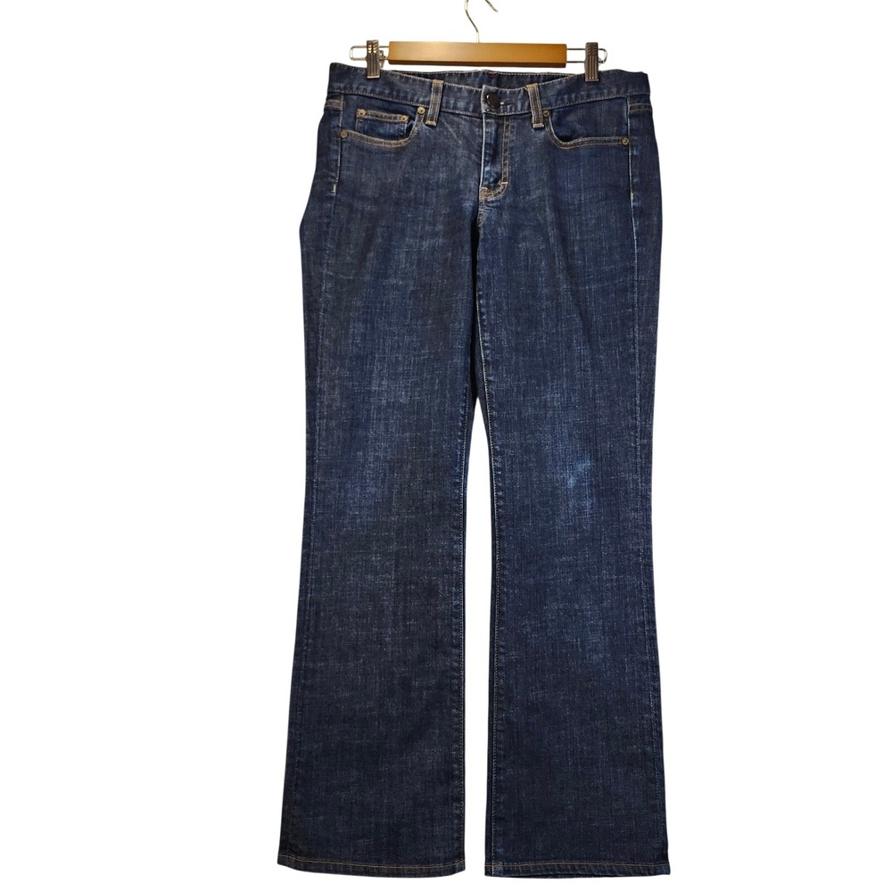VTG J.Crew‎ Bootcut Jeans Womens 30S Dark Wash Blue Excellent  BL8795 MADE USA